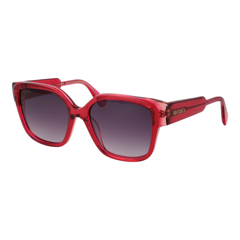 Lunettes de soleil Max & Co femme papillon en plastique rose – MA-1066348