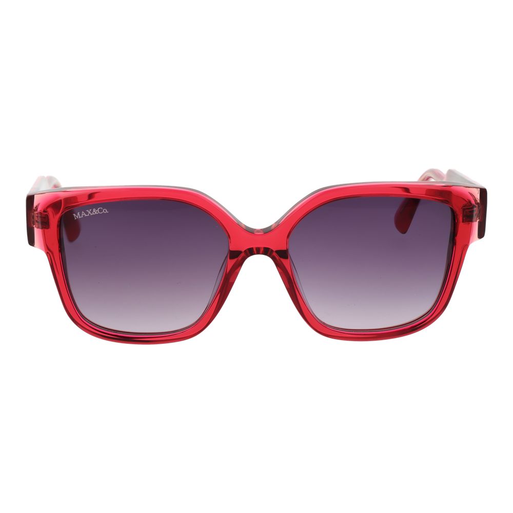 Lunettes de soleil Max & Co femme papillon en plastique rose – MA-1066348
