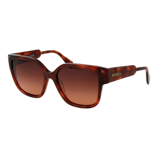 Lunettes de soleil Max & Co femme papillon en plastique marron – MA-1066347