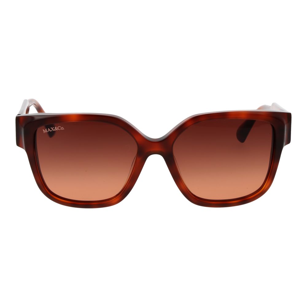Lunettes de soleil Max & Co femme papillon en plastique marron – MA-1066347