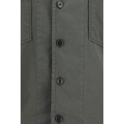 Dolce & Gabbana Gray Cotton Shortsleeve Shirt by Dolce & Gabbana