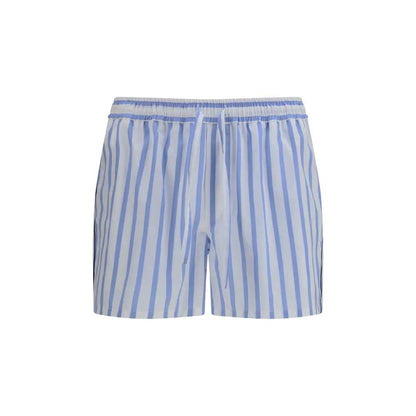 Dolce & Gabbana Blue Cotton Bermuda Shorts by Dolce & Gabbana