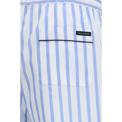 Dolce & Gabbana Blue Cotton Bermuda Shorts by Dolce & Gabbana