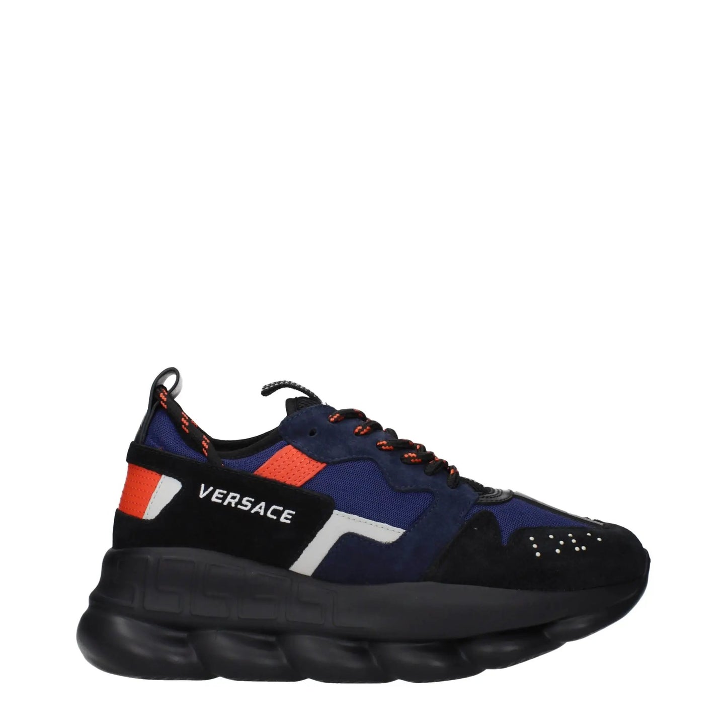 Versace Blue Fabric Athletic Sneakers by Versace