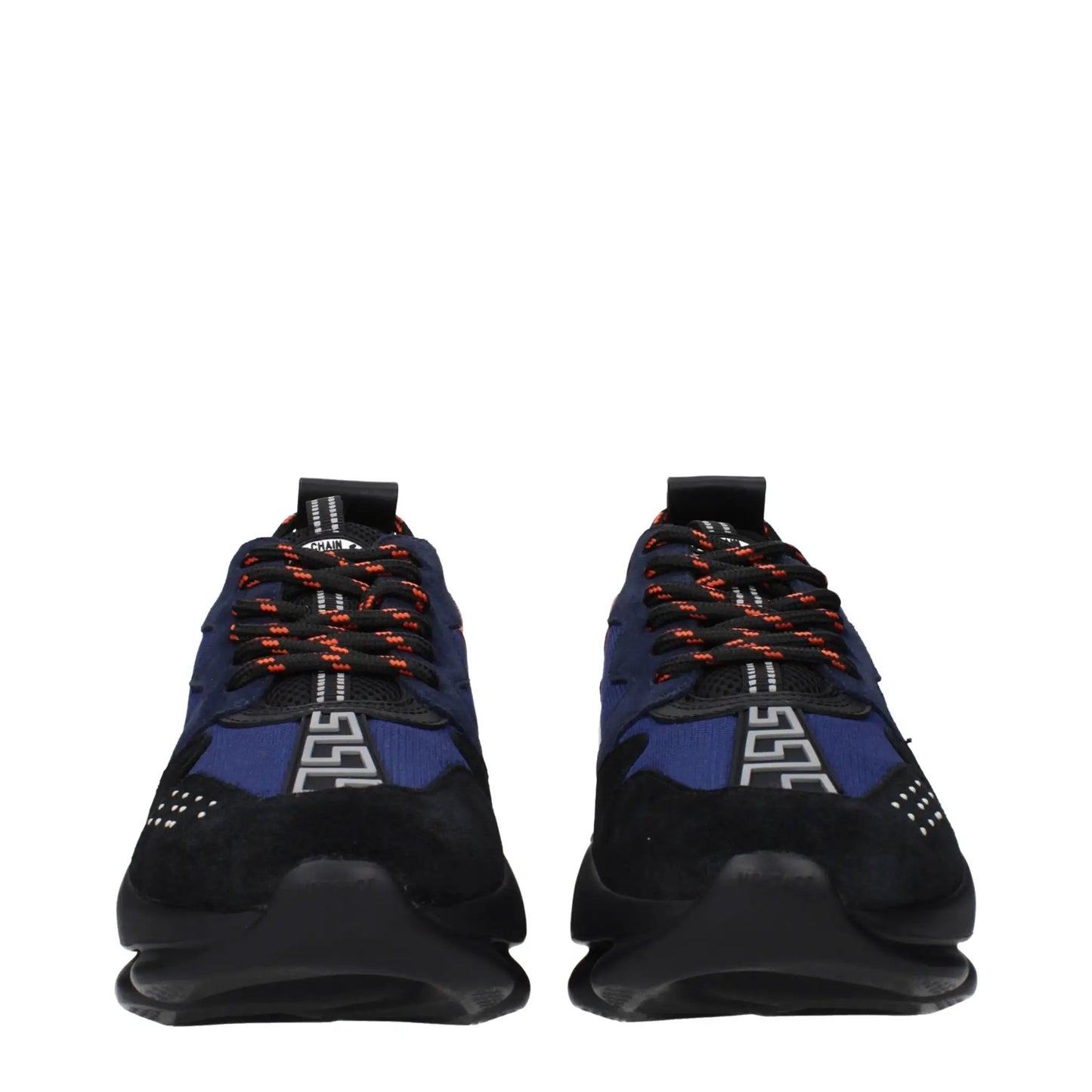 Versace Blue Fabric Athletic Sneakers by Versace