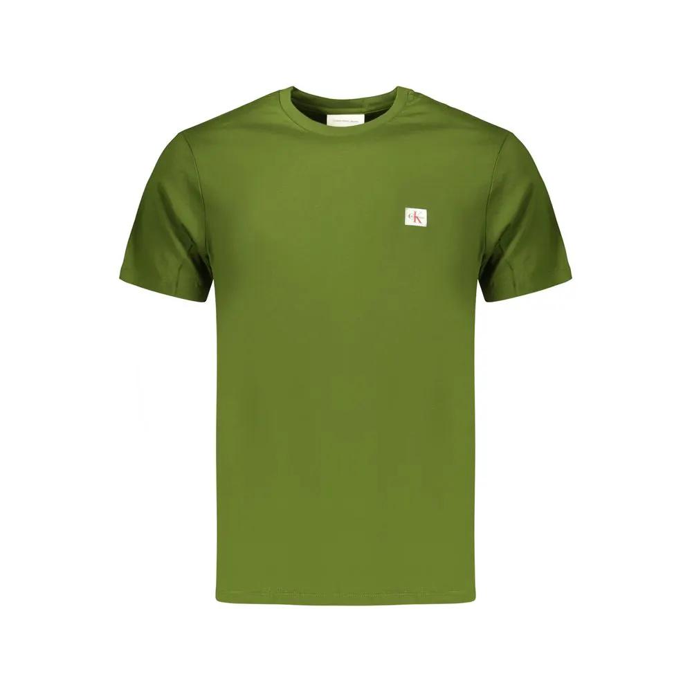 Calvin Klein Green Cotton Mens T-Shirt by Calvin Klein