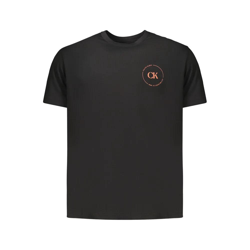 Calvin Klein Black Cotton Men's T-Shirt by Calvin Klein