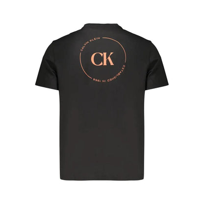 Calvin Klein Black Cotton Men's T-Shirt by Calvin Klein