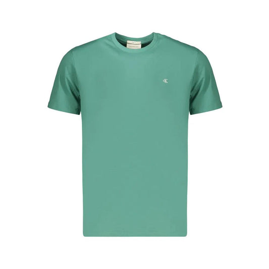 Calvin Klein Green Cotton Mens T-Shirt by Calvin Klein