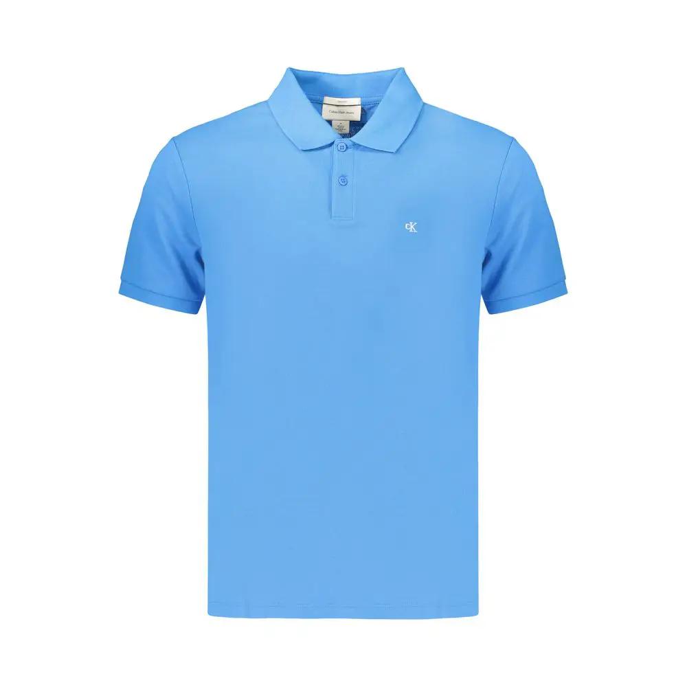 Calvin Klein Azzurro Cotton Men's Polo by Calvin Klein