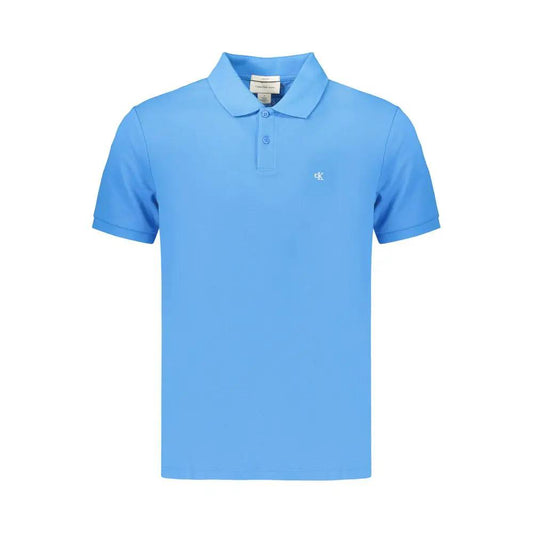 Calvin Klein Azzurro Cotton Men's Polo by Calvin Klein