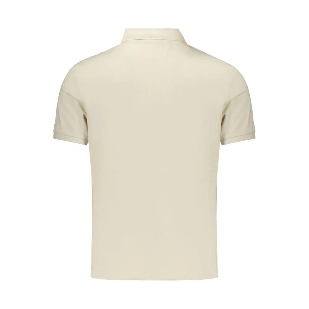 Calvin Klein Beige Cotton Mens Polo Shirt by Calvin Klein