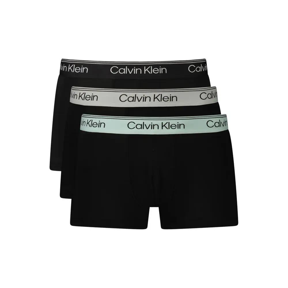 Calvin Klein Black Polyester Men's Boxer by Calvin Klein
