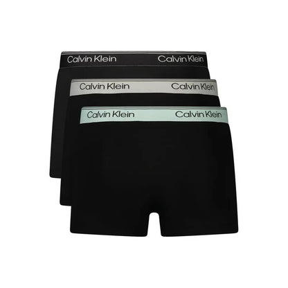 Calvin Klein Black Polyester Men's Boxer by Calvin Klein