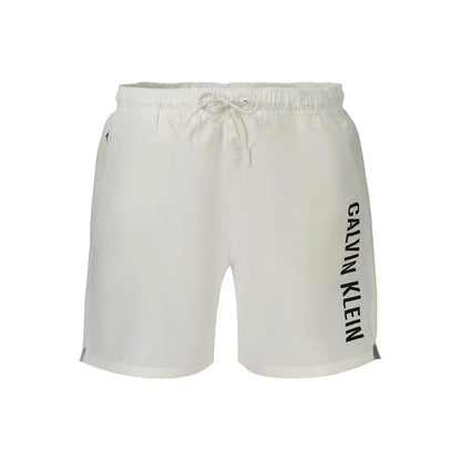 Calvin Klein White Polyester Men's Short by Calvin Klein