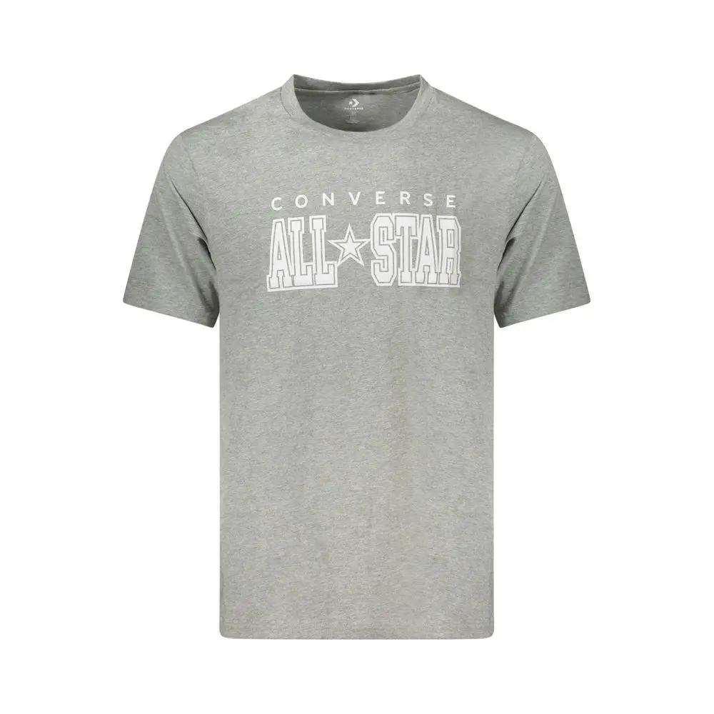 Converse Gray Cotton Men's T-Shirt by Converse