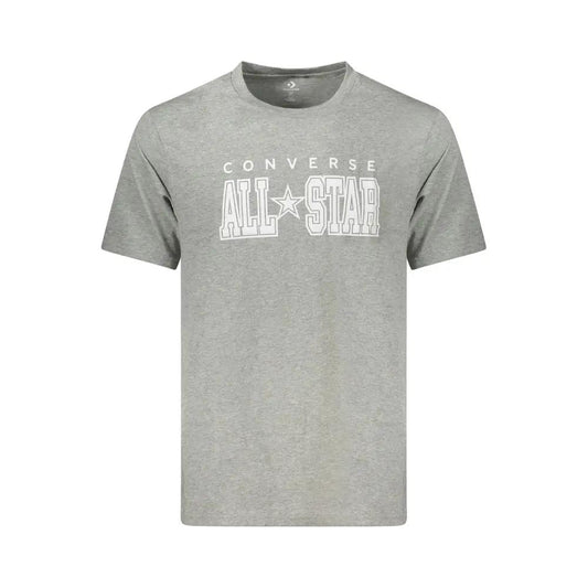 Converse Gray Cotton Men's T-Shirt by Converse