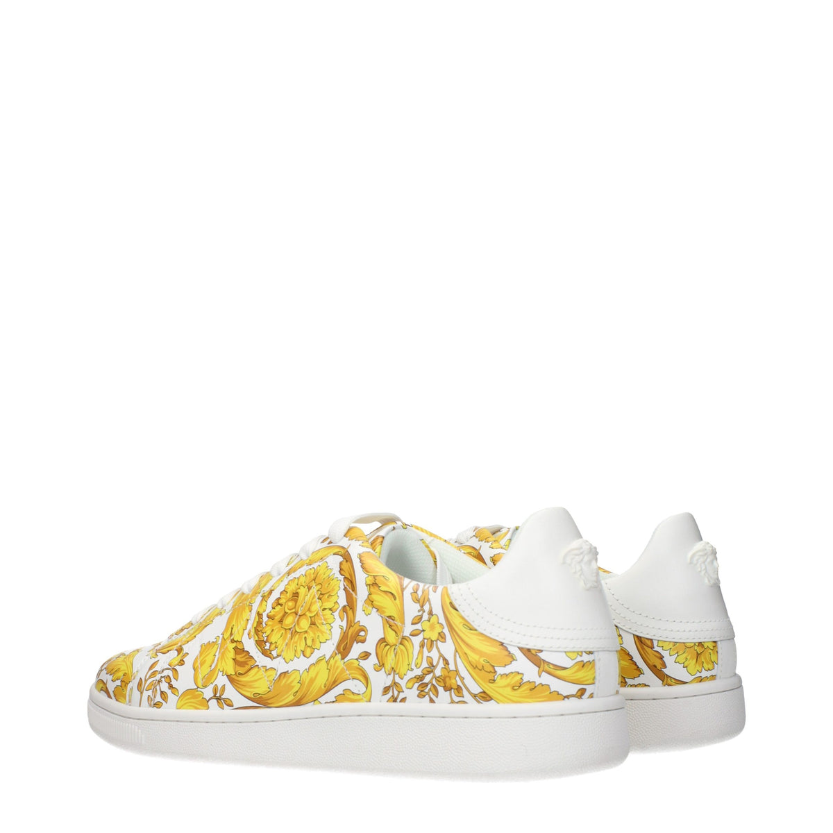 Baskets Versace homme en cuir blanc – VE-15547469791497