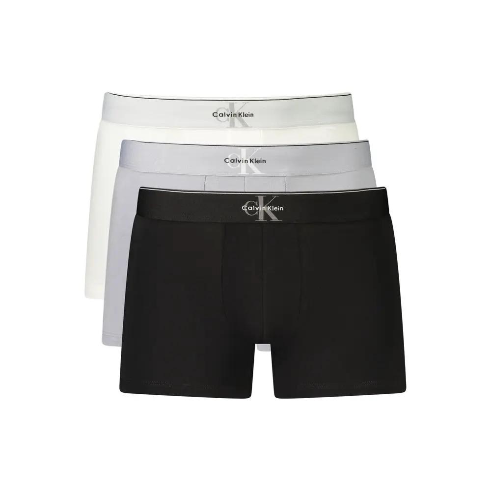 Calvin Klein Grey Cotton Men's Boxer by Calvin Klein