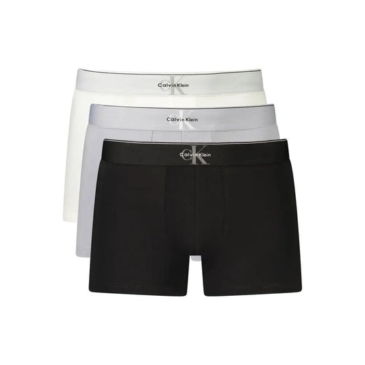 Calvin Klein Grey Cotton Men's Boxer by Calvin Klein