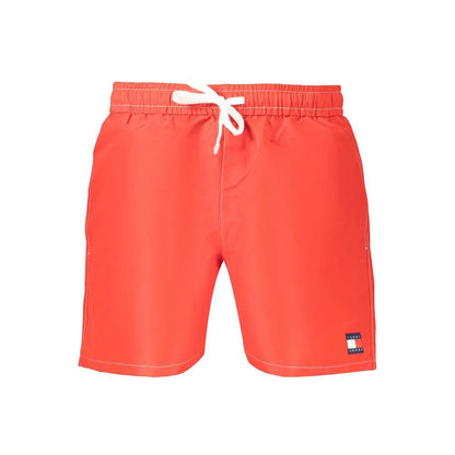 Tommy Hilfiger Rosso Polyester Men's Swim Short by Tommy Hilfiger