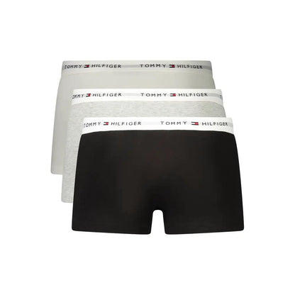 Tommy Hilfiger Grey Cotton Men's Boxer by Tommy Hilfiger