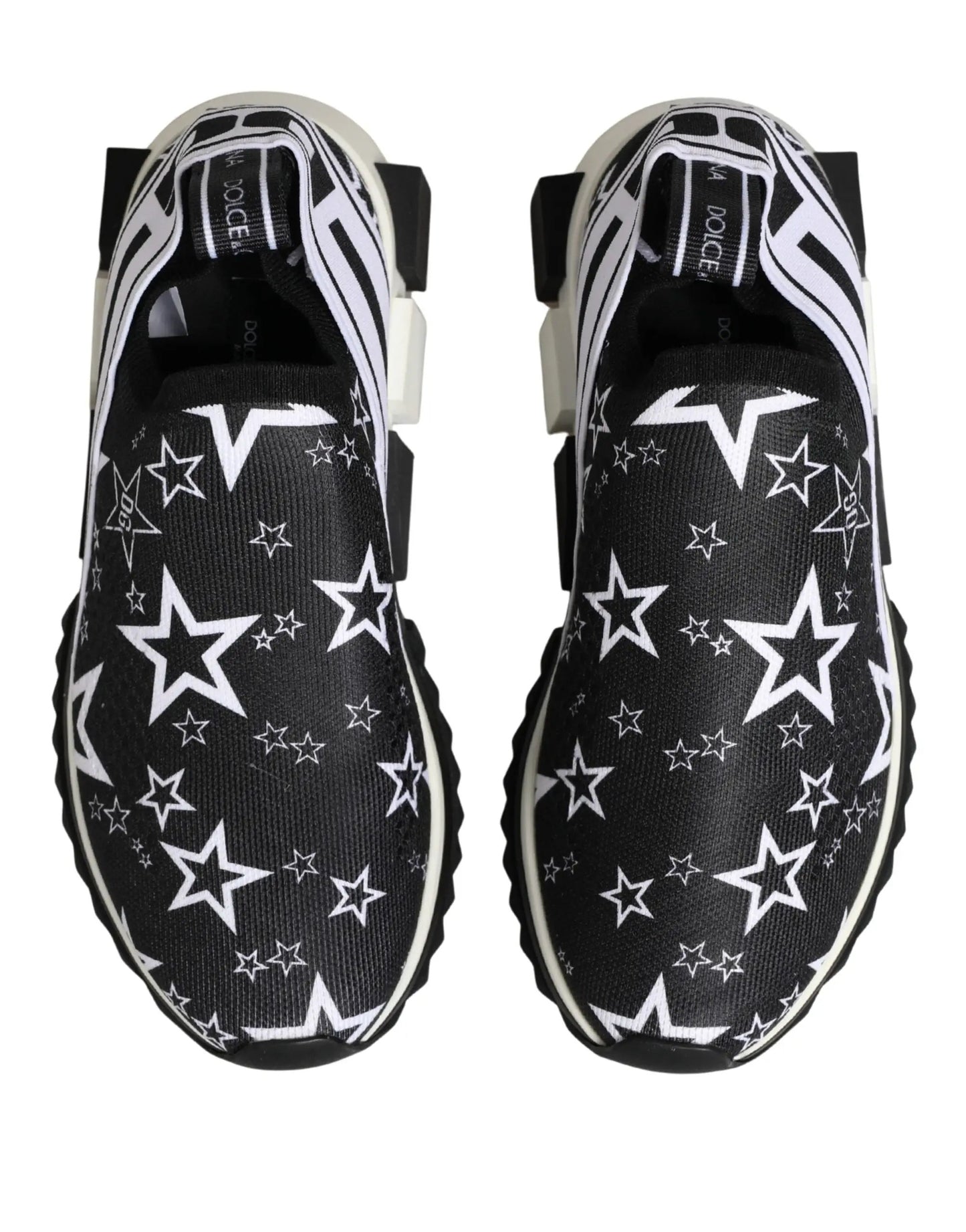 Dolce & Gabbana Black Stars Logo SORRENTO Sneakers Shoes by Dolce & Gabbana