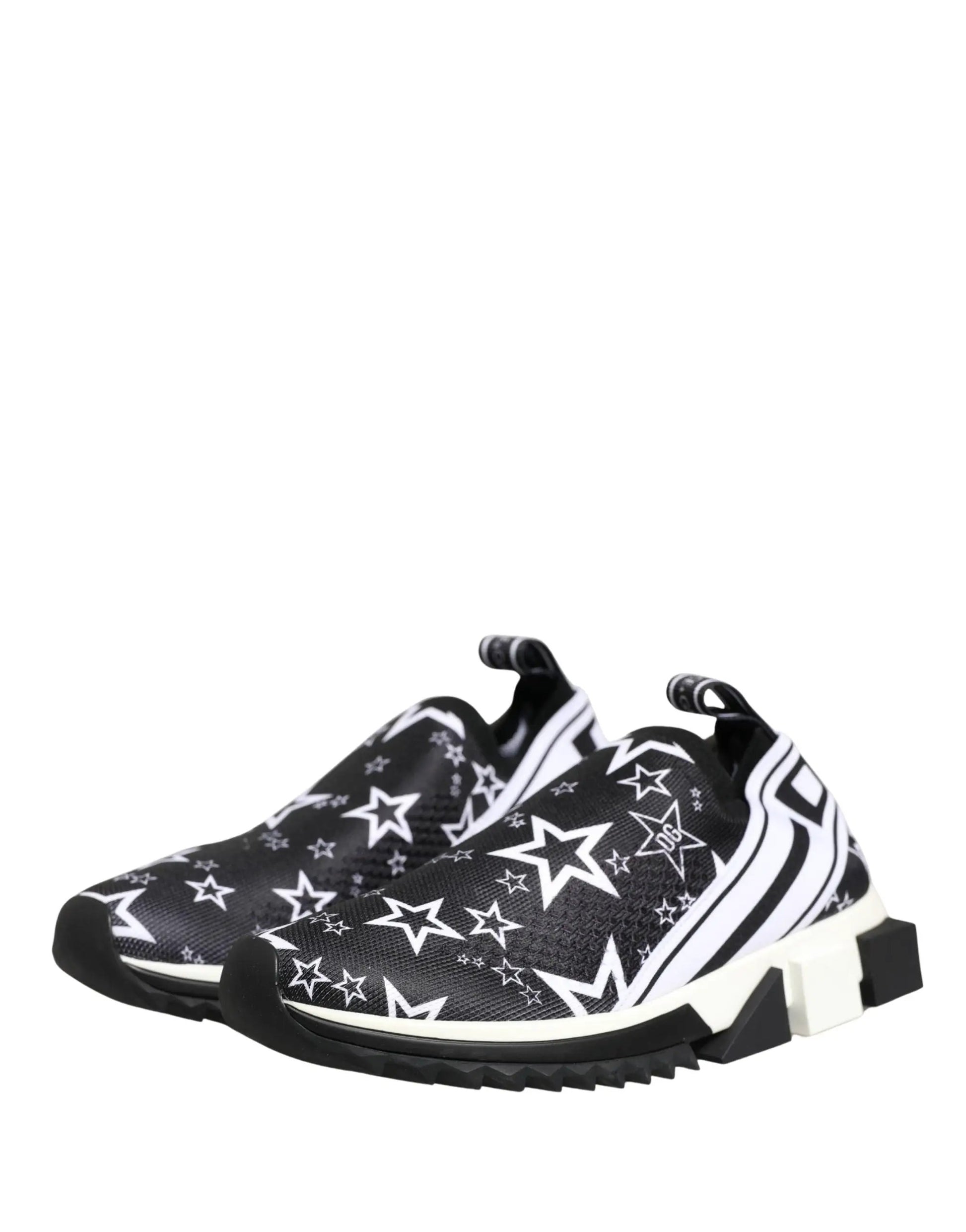 Dolce & Gabbana Black Stars Logo SORRENTO Sneakers Shoes by Dolce & Gabbana