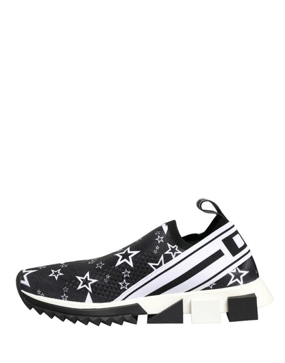 Dolce & Gabbana Black Stars Logo SORRENTO Sneakers Shoes by Dolce & Gabbana