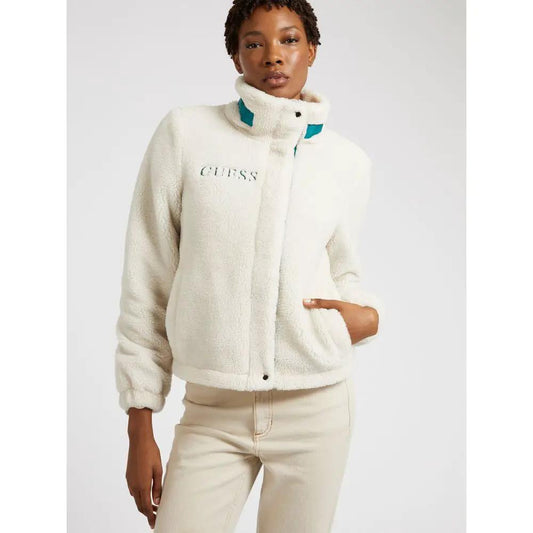 Guess Gray Polyester Coat by Guess