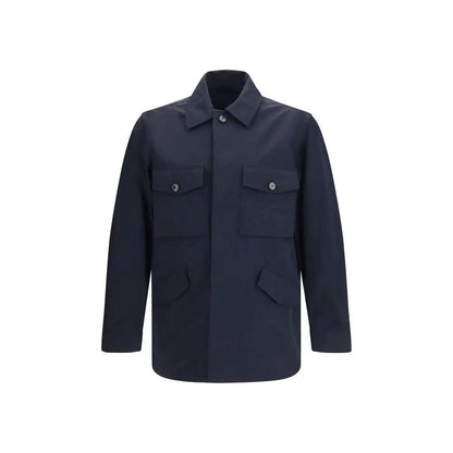 Burberry Blue Polyamide Coat by Burberry