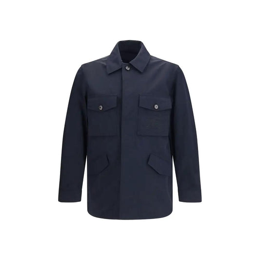 Burberry Blue Polyamide Coat by Burberry
