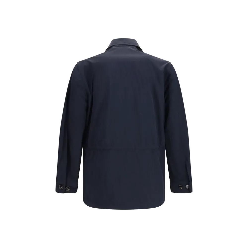 Burberry Blue Polyamide Coat by Burberry