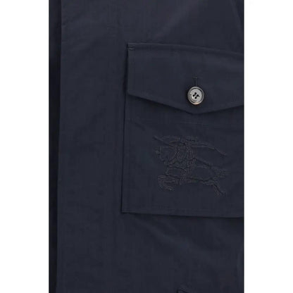 Burberry Blue Polyamide Coat by Burberry
