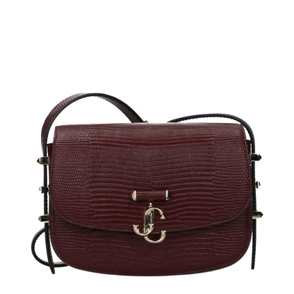 Jimmy Choo Red Leather Shoulder Bag by Jimmy Choo