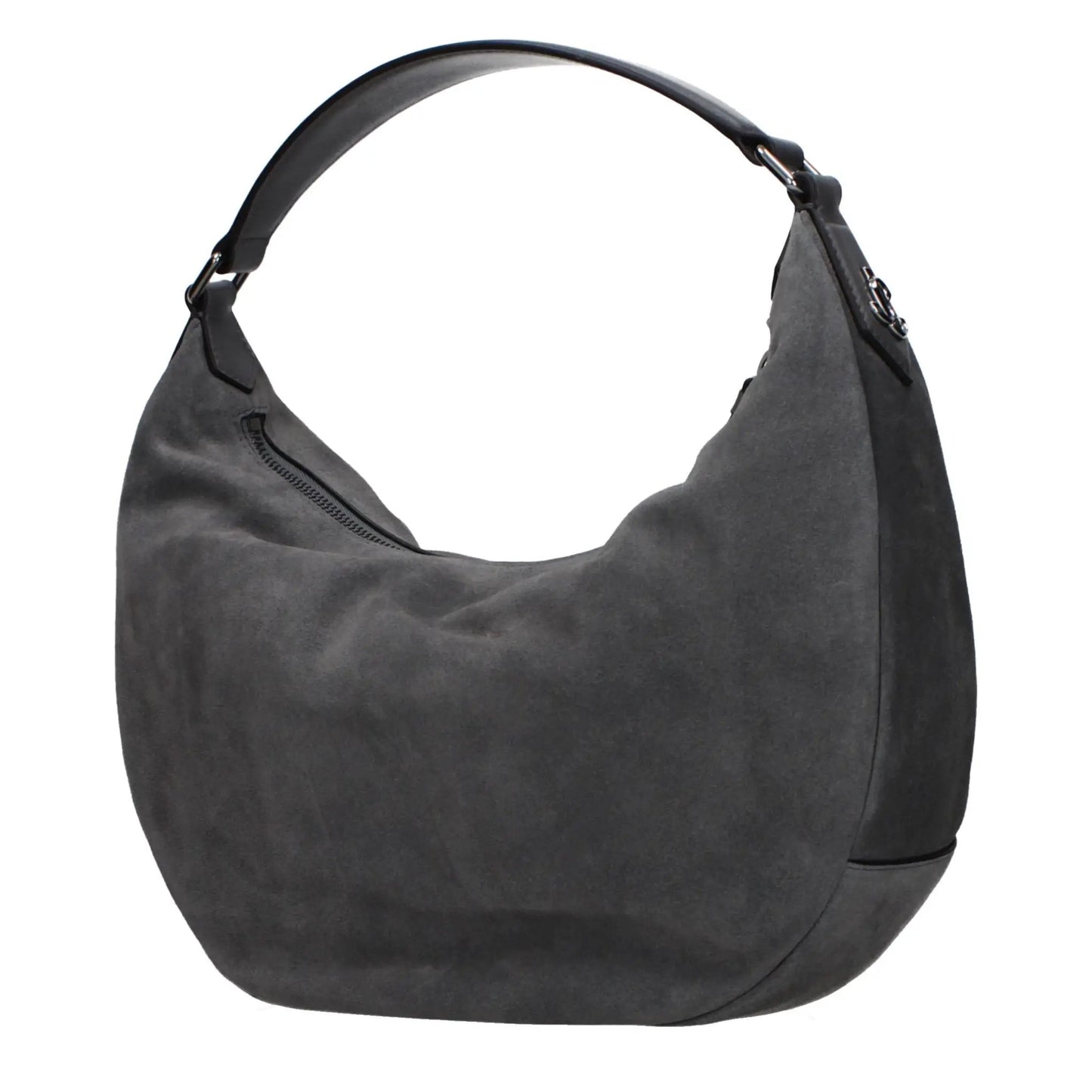 Jimmy Choo Gray Leather Shoulder Bag by Jimmy Choo