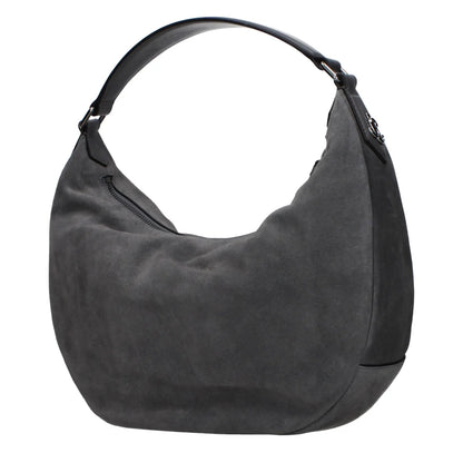 Jimmy Choo Gray Leather Shoulder Bag by Jimmy Choo