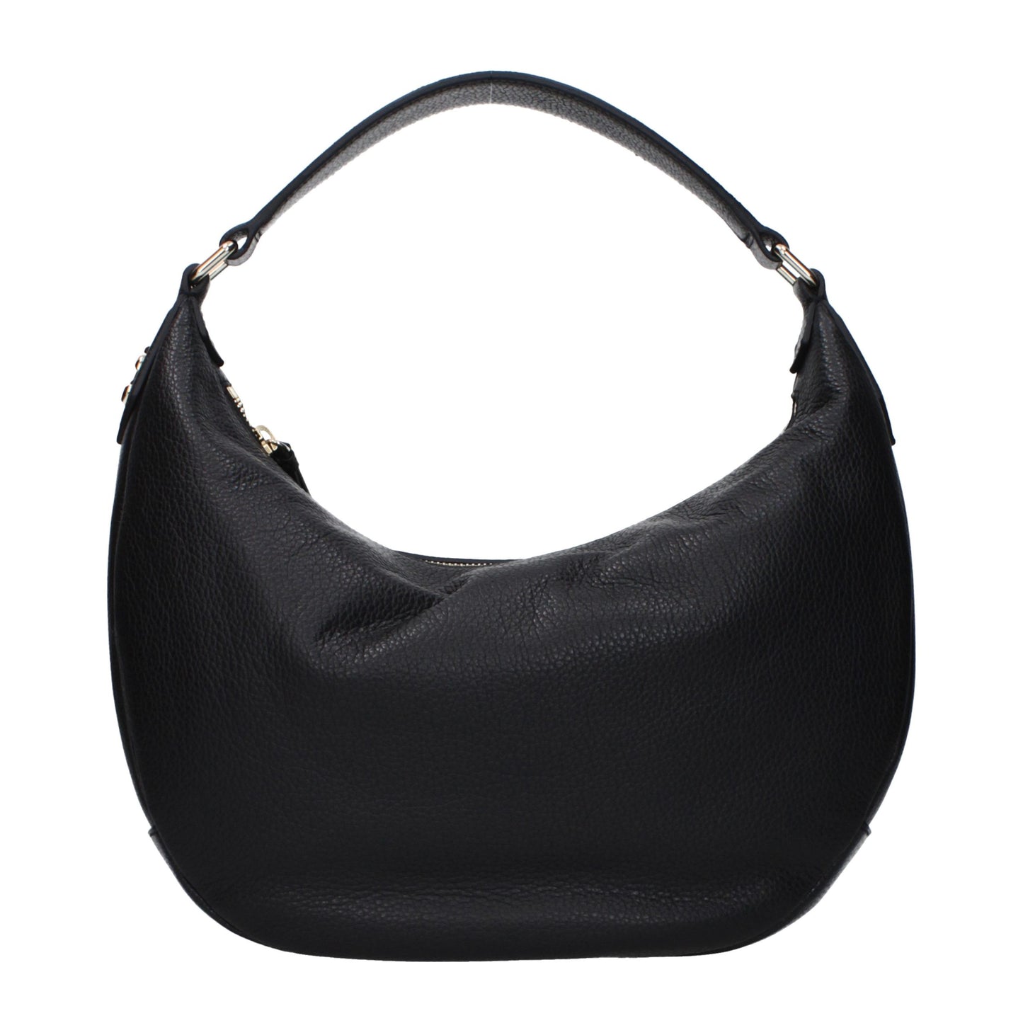 Jimmy Choo – Sac Épaule Bets en Cuir Noir | Quincaillerie Light Gold | Logo Latéral