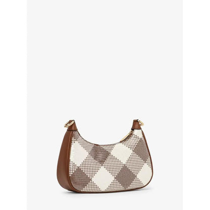 Michael Kors Brown Canvas Shoulder Bag by Michael Kors