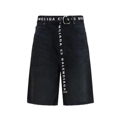 Balenciaga Black Cotton Bermuda Shorts by Balenciaga