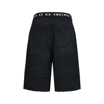 Balenciaga Black Cotton Bermuda Shorts by Balenciaga
