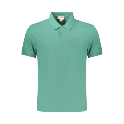 Calvin Klein Green Cotton Mens Polo by Calvin Klein