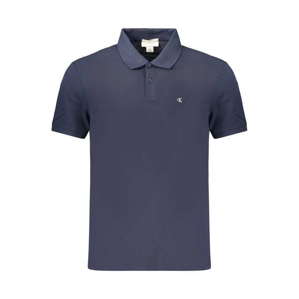 Calvin Klein Blue Cotton Men's Polo Shirt by Calvin Klein