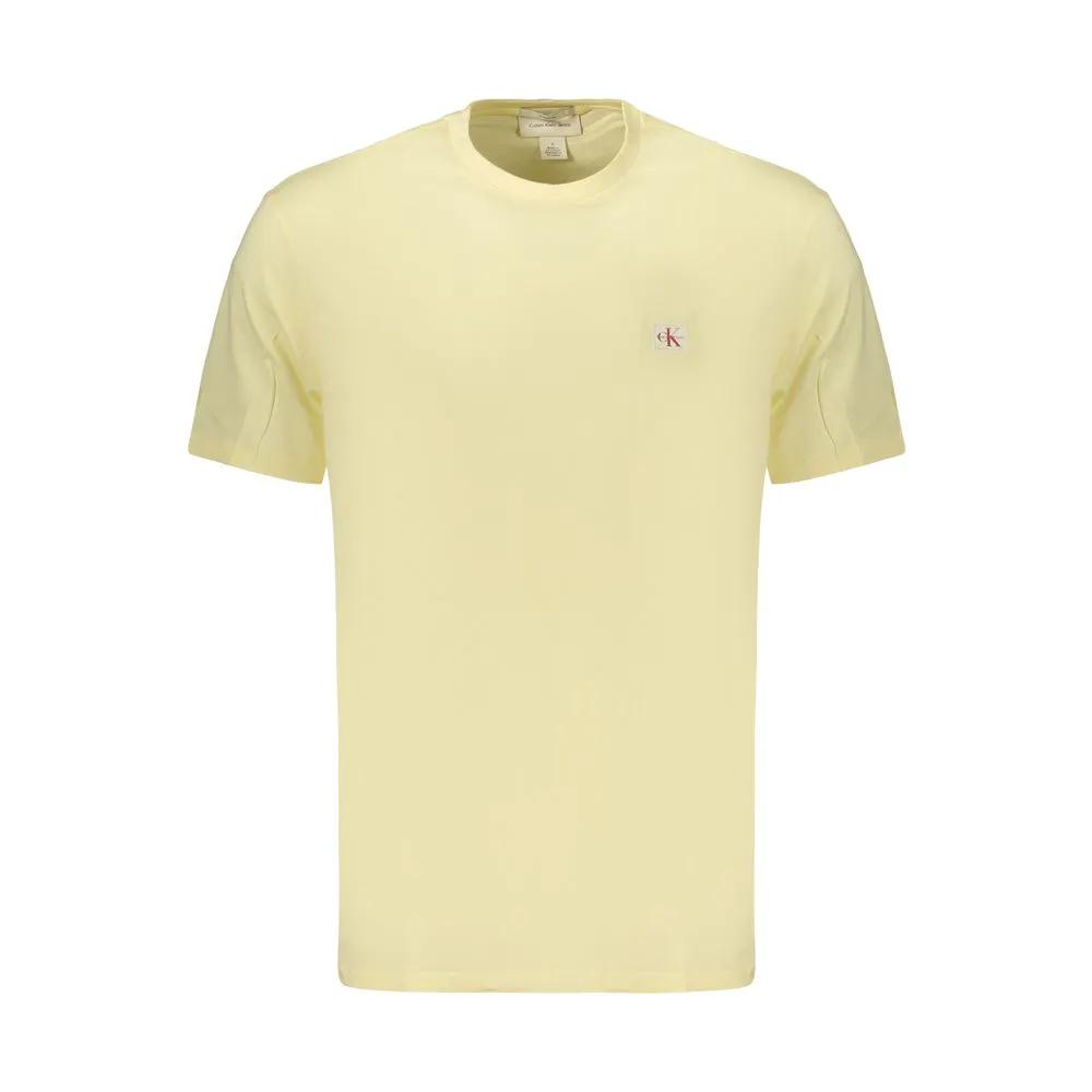 Calvin Klein Yellow Cotton Men's T-Shirt by Calvin Klein