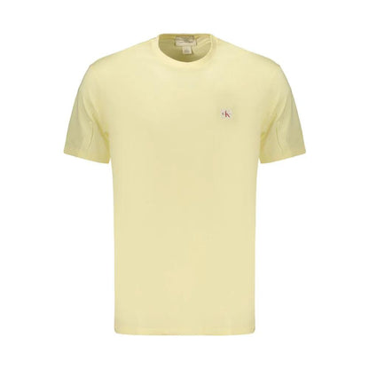 Calvin Klein Yellow Cotton Men's T-Shirt by Calvin Klein
