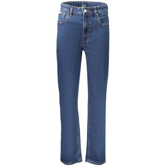 Jean Calvin Klein femme mom en coton bleu – CA-45160