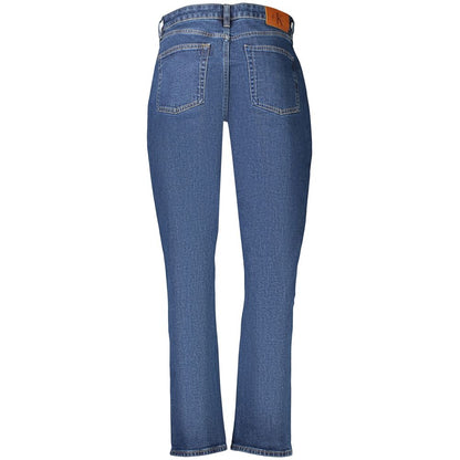 Jean Calvin Klein femme mom en coton bleu – CA-45160