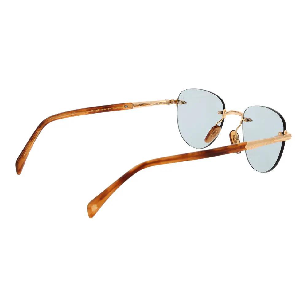 David Beckham Gold Metal Sunglasses by David Beckham