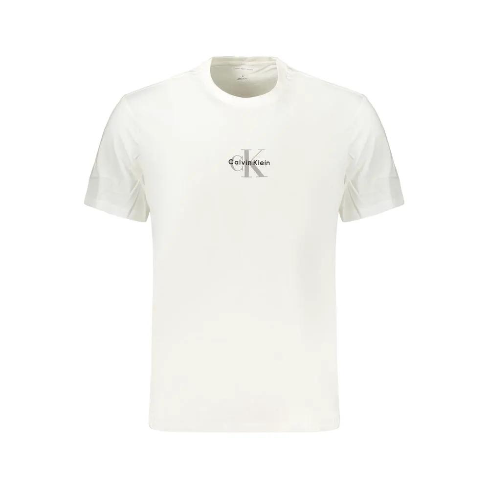 Calvin Klein White Cotton Men's T-Shirt by Calvin Klein