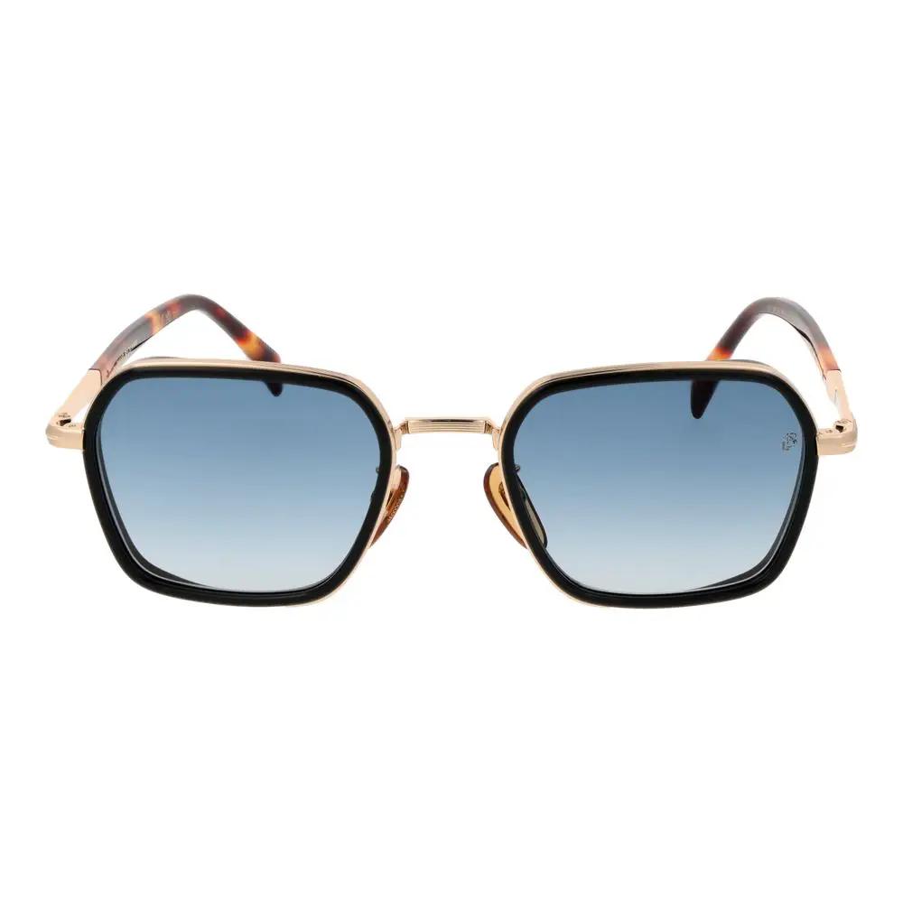 David Beckham Gold Metal Sunglasses by David Beckham